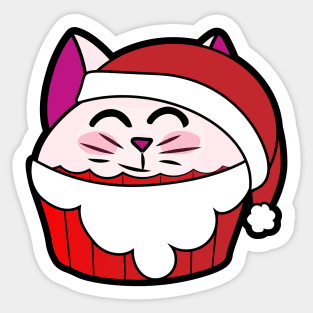 Santa Catcake Ho Ho Ho! Sticker